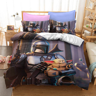 Star Wars The Mandalorian Cosplay Bedding Quilt Covers Without Filler (Online Order Only)