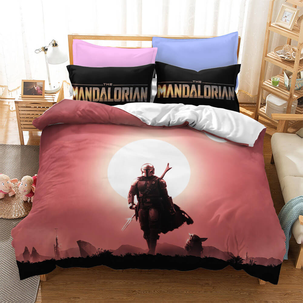 Star Wars The Mandalorian Cosplay Bedding Quilt Covers Without Filler (Online Order Only)
