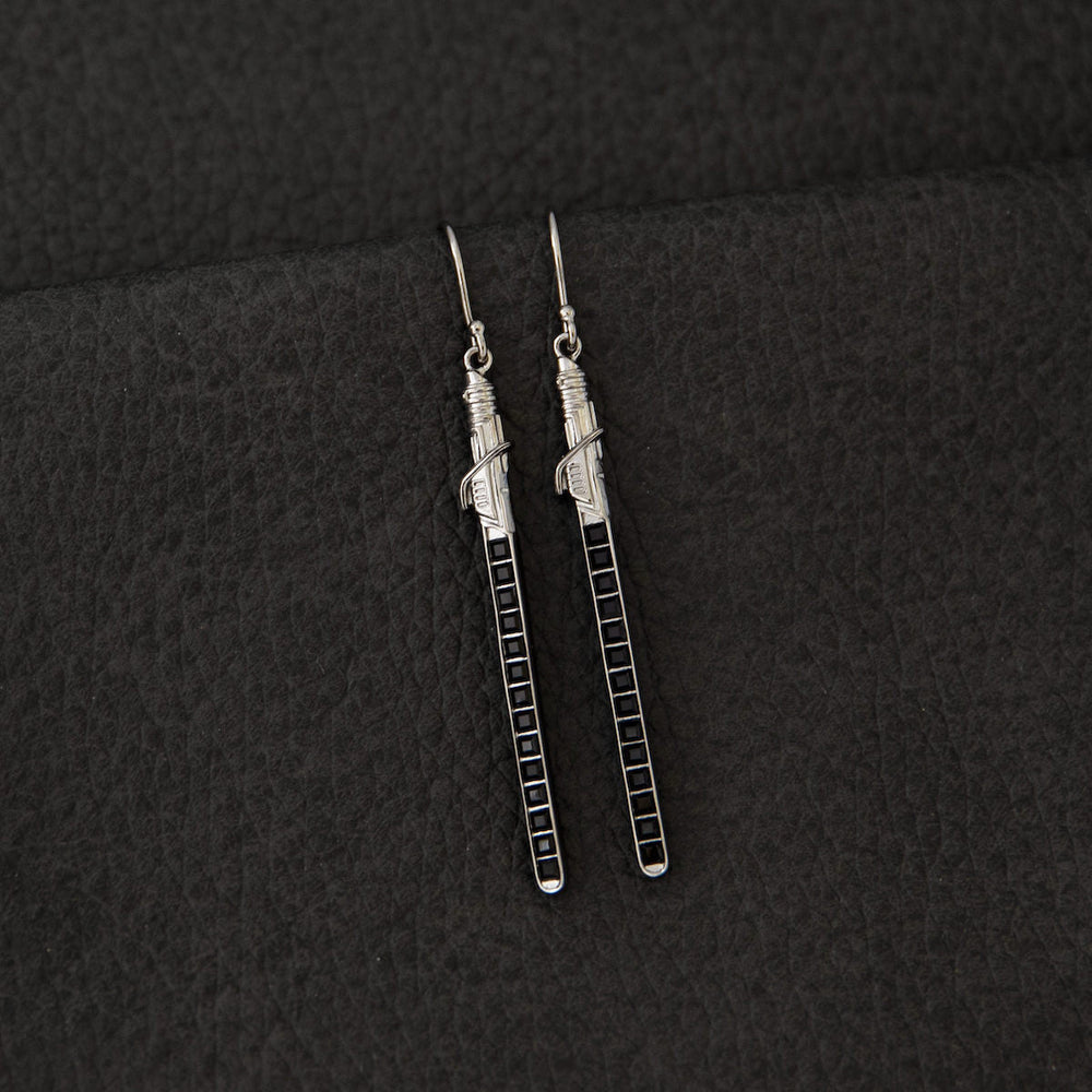 Star Wars X RockLove Darksaber Crystal Lightsaber Earrings (ONLINE ORDER ONLY)
