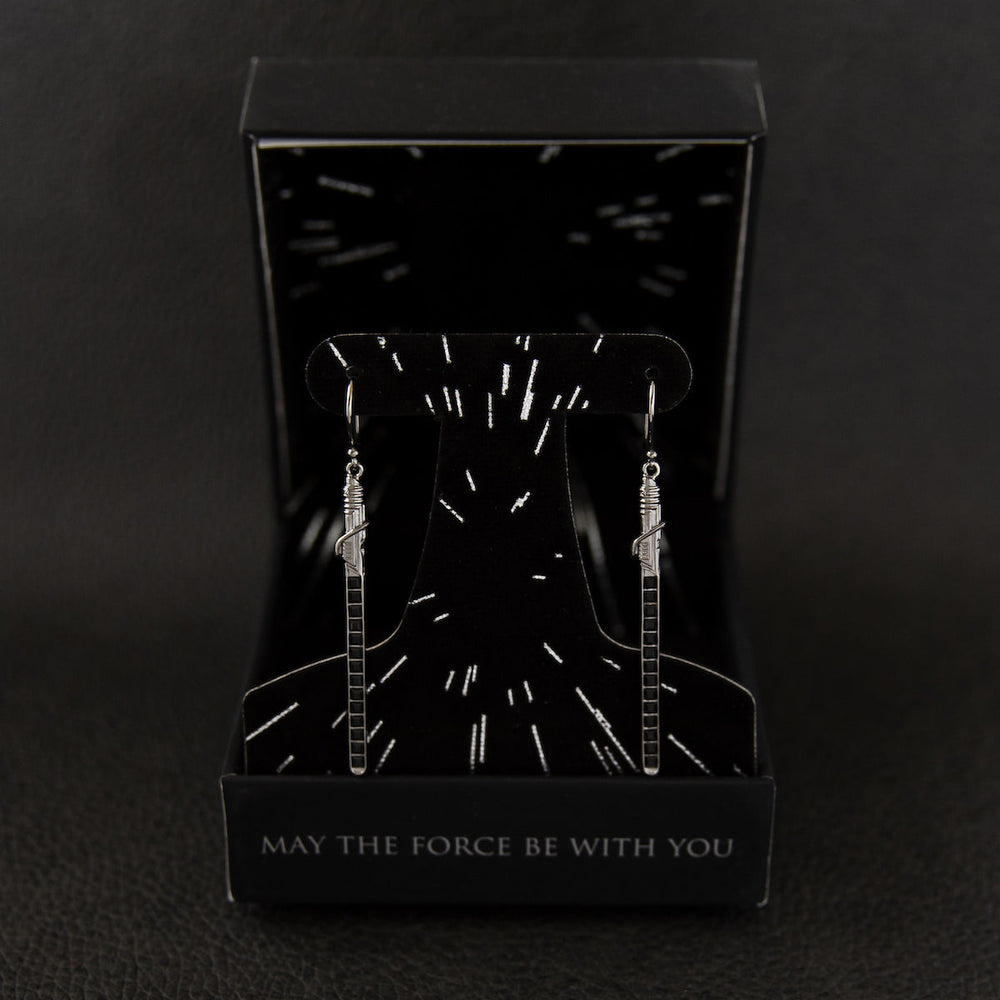Star Wars X RockLove Darksaber Crystal Lightsaber Earrings (ONLINE ORDER ONLY)