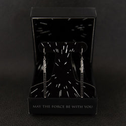 Star Wars X RockLove Darksaber Crystal Lightsaber Earrings (ONLINE ORDER ONLY)