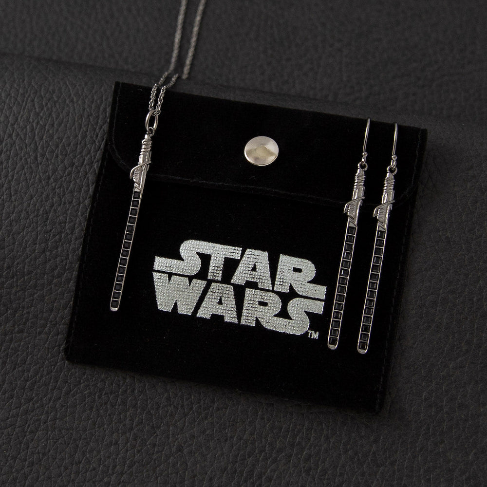 Star Wars X RockLove Darksaber Crystal Lightsaber Earrings (ONLINE ORDER ONLY)