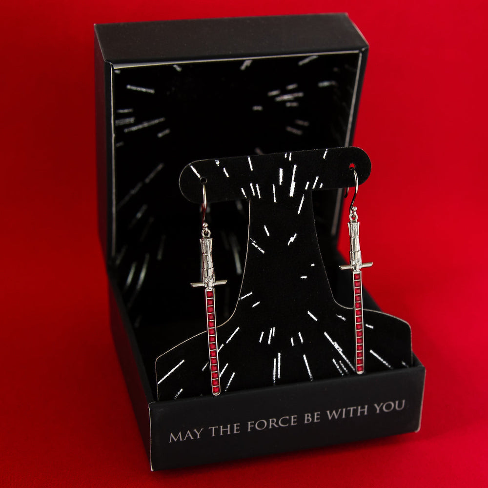 Star Wars X RockLove Kylo Ren Crystal Lightsaber Earrings (ONLINE ORDER ONLY)