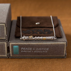 Star Wars X RockLove LIGHTSABER WORKSHOP Peace and Justice Lightsaber Necklace (ONLINE ORDER ONLY)