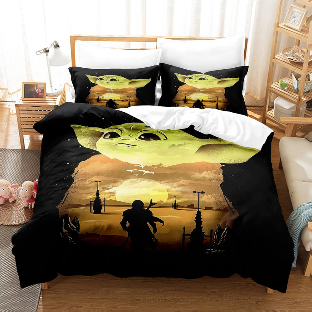 Star Wars Yoda Baby Pattern Bedding Set Quilt Cover Without Filler (Online Order Only)