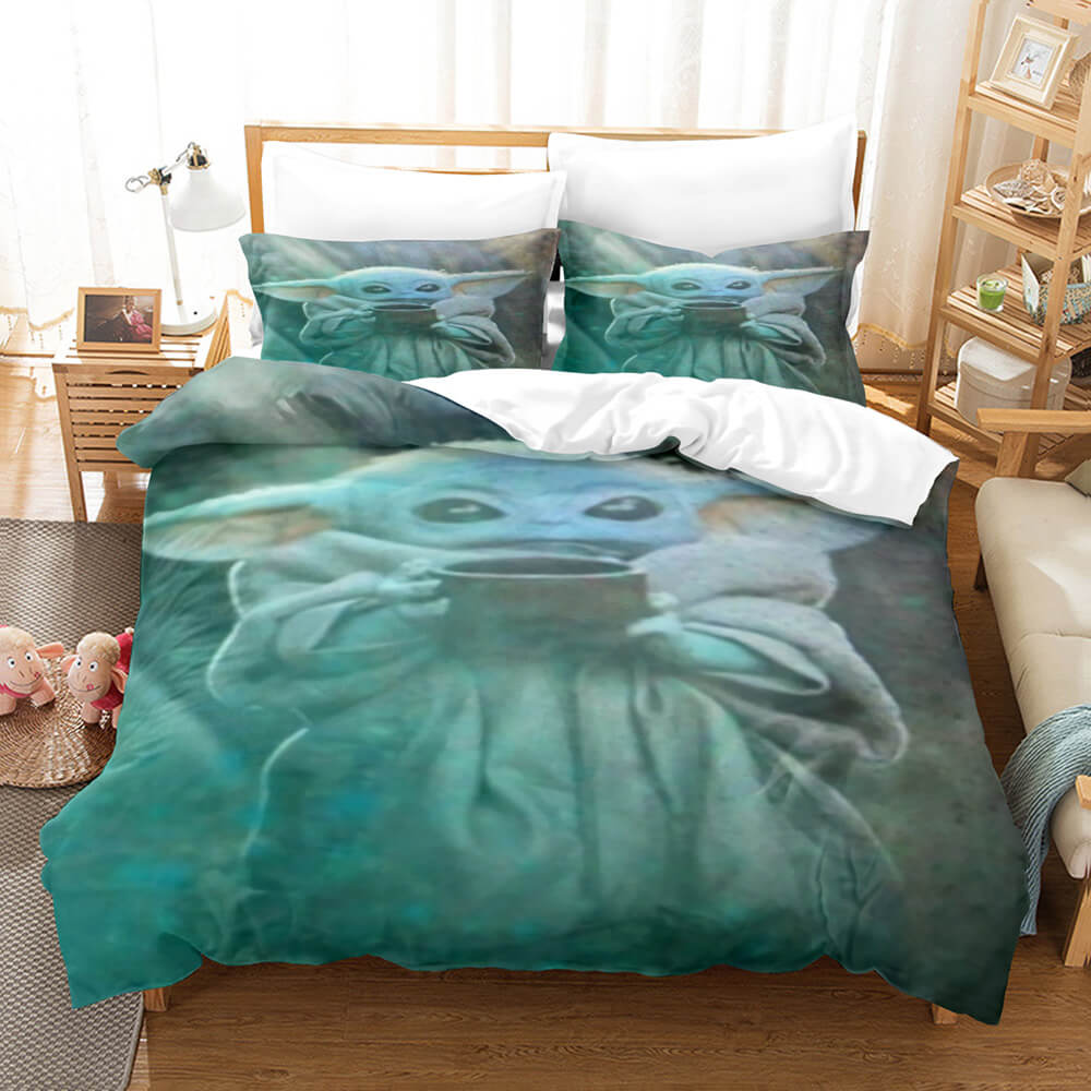 Star Wars Yoda Baby Pattern Bedding Set Quilt Cover Without Filler (Online Order Only)