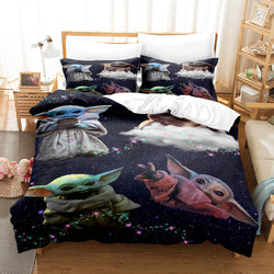 Star Wars Yoda Baby Pattern Bedding Set Quilt Cover Without Filler (Online Order Only)