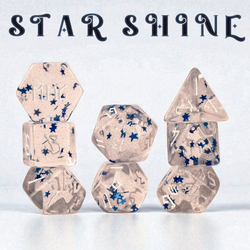 Star Shine Resin Dice Set (ONLINE ORDER ONLY)