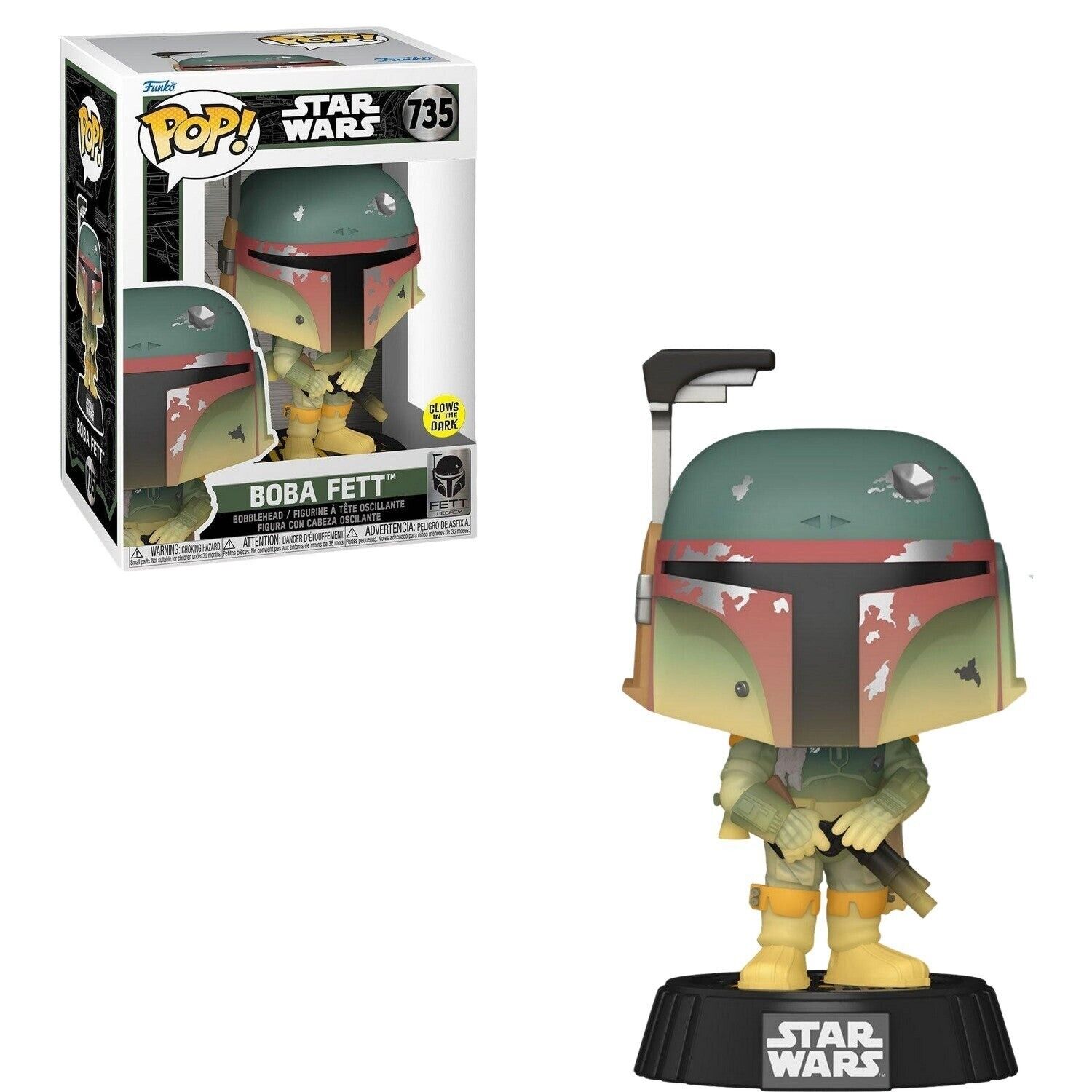 Boba Fett (Glow-In-The-Dark) Star Wars Funko Pop! #735 (Online Order Only)