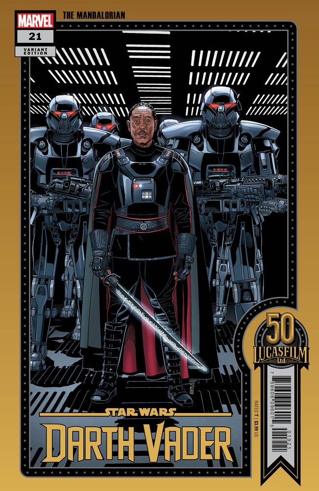 Star Wars Darth Vader #21 B Chris Sprouse Lucasfilm 50Th Variant Moff Gideon (03/23/2022) Marvel (ONLINE ORDER ONLY)
