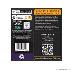 Star Wars Legion: Galactic Empire Command Card Pack (ONLINE ORDER ONLY)