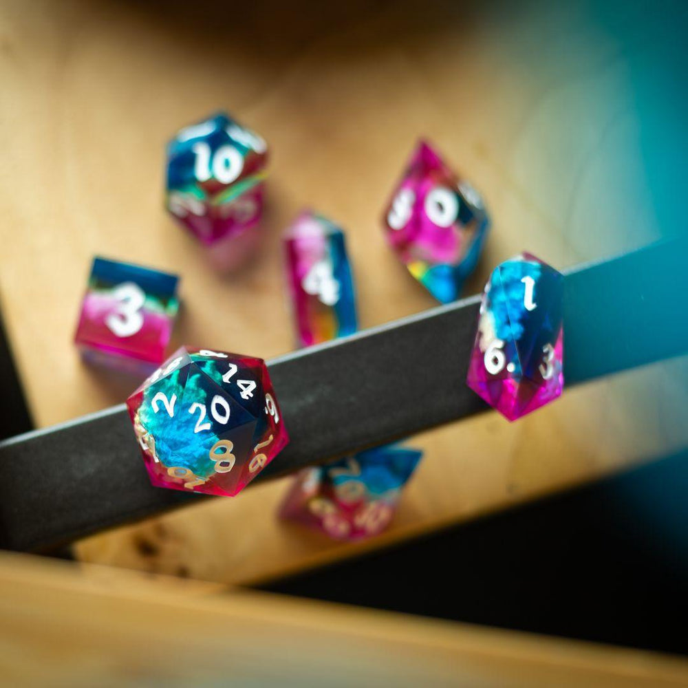 Starlit Rift Resin DND Dice Set (ONLINE ORDER ONLY)
