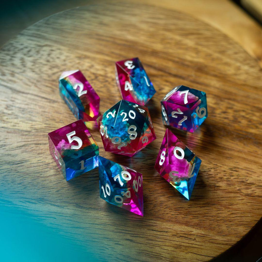 Starlit Rift Resin DND Dice Set (ONLINE ORDER ONLY)