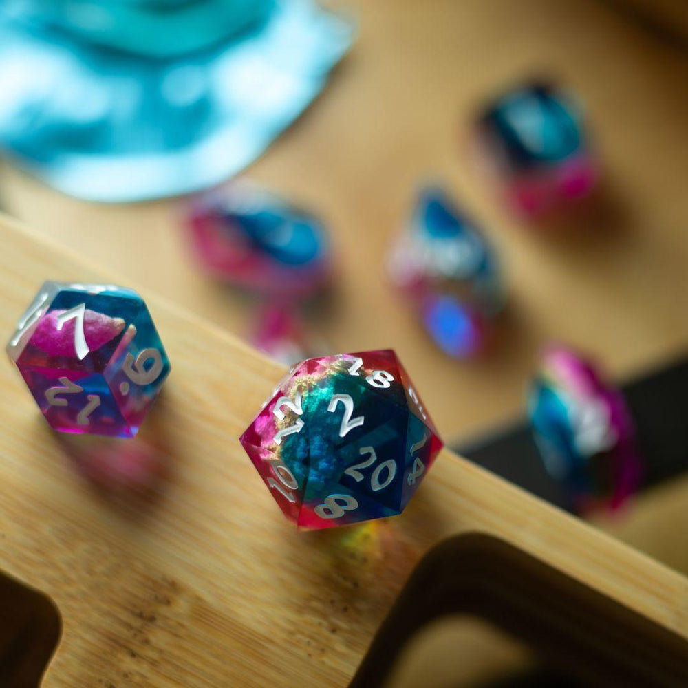 Starlit Rift Resin DND Dice Set (ONLINE ORDER ONLY)