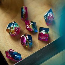 Starlit Rift Resin DND Dice Set (ONLINE ORDER ONLY)