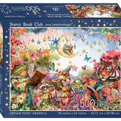 Starry Book Club 500 Piece Soft Touch Jigsaw Puzzle Crown Point