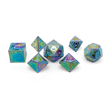 Stars of Auriga - Space Dice 7 Piece RPG Set Alloy Metal Dice (Online Only)