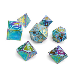 Stars of Auriga - Space Dice 7 Piece RPG Set Alloy Metal Dice (Online Only)