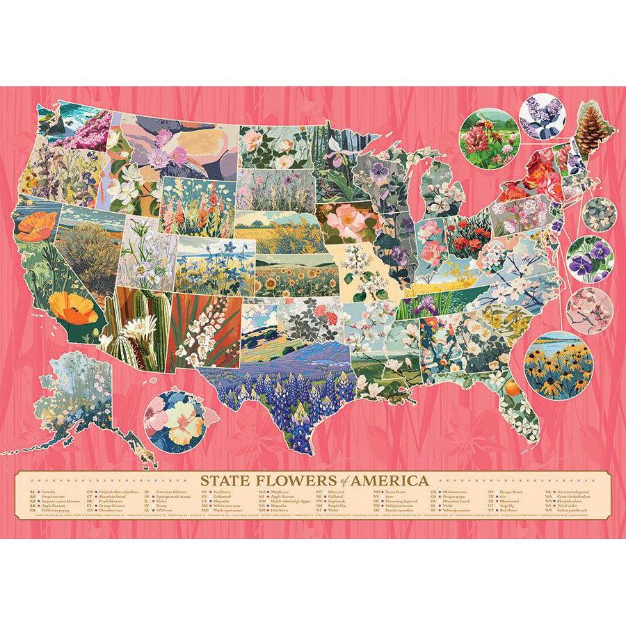 State Flowers of America 1000 Piece Jigsaw Puzzle Cobble Hill (ONLINE ORDER ONLY)