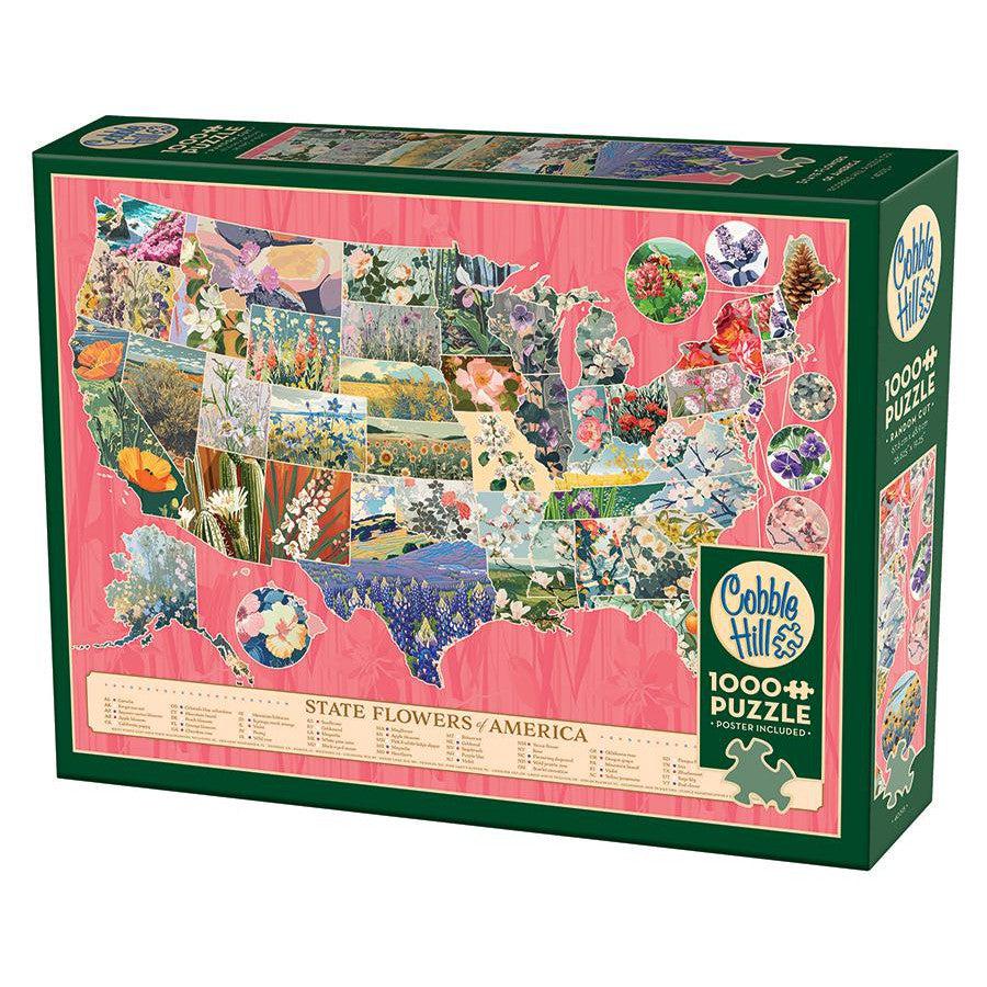 State Flowers of America 1000 Piece Jigsaw Puzzle Cobble Hill (ONLINE ORDER ONLY)