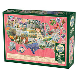 State Flowers of America 1000 Piece Jigsaw Puzzle Cobble Hill (ONLINE ORDER ONLY)
