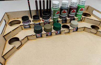 Painting Station - 36mm for Polly Scale, 10ml Tamiya and similar bottles (Online Order Only) (Online Order Only)