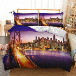 Statue of Liberty City Building Bedding Set Quilt Covers (Online Order Only)