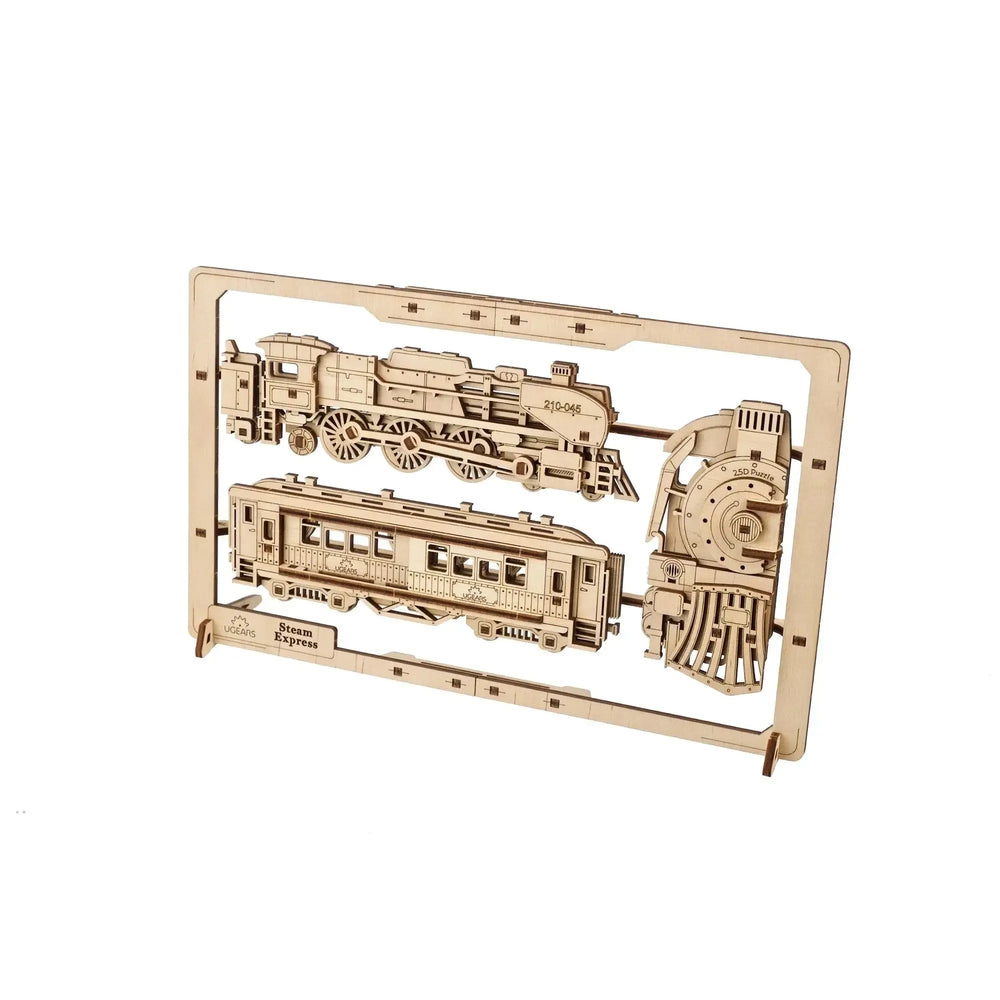 Steam Express Train 2.5D Wood Model Kit UGEARS (ONLINE ORDER ONLY)