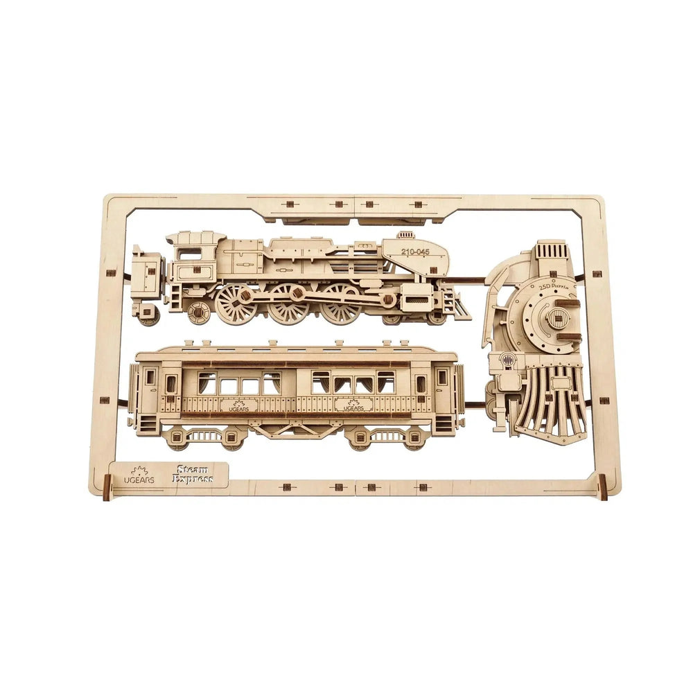 Steam Express Train 2.5D Wood Model Kit UGEARS (ONLINE ORDER ONLY)