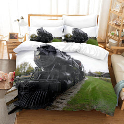 Steam Engine Vintage Locomotive Bedding Set Quilt Covers Without Filler (Online Order Only)