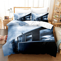 Steam Engine Vintage Locomotive Bedding Set Quilt Covers Without Filler (Online Order Only)