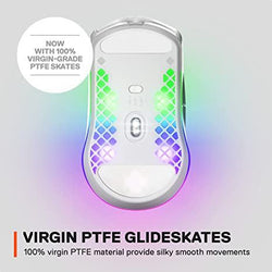 SteelSeries Aerox 3 Wireless Ultra Lightweight USB RGTB Optical Gaming Mouse - Snow (Online Order Only)