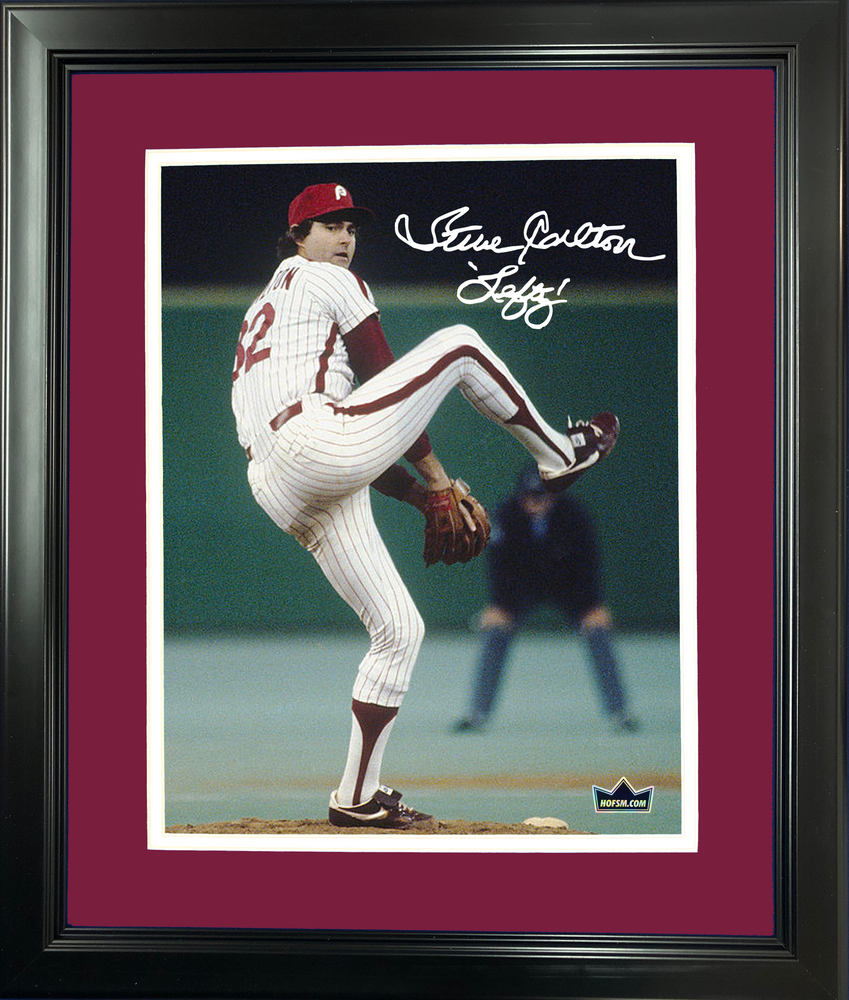 Framed Steve Carlton Lefty Philadelphia Phillies Facsimile Laser Engraved Signature Auto 11"x14"Baseball Photo HOFSM Holo (ONLINE ORDER ONLY)