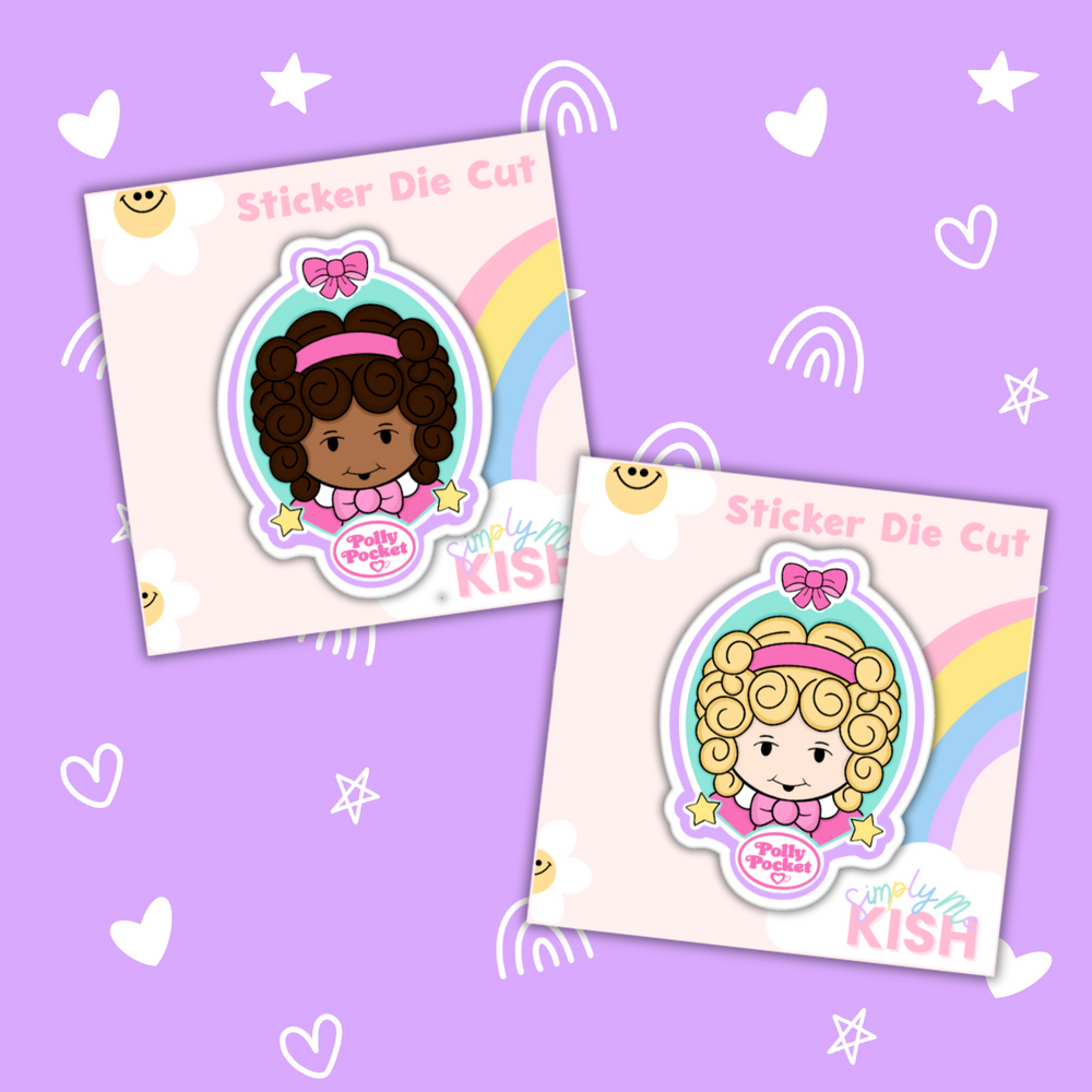 Tiny World of Polly | Sticker Die Cut| Water Resistant Vinyl (ONLINE ORDER ONLY)