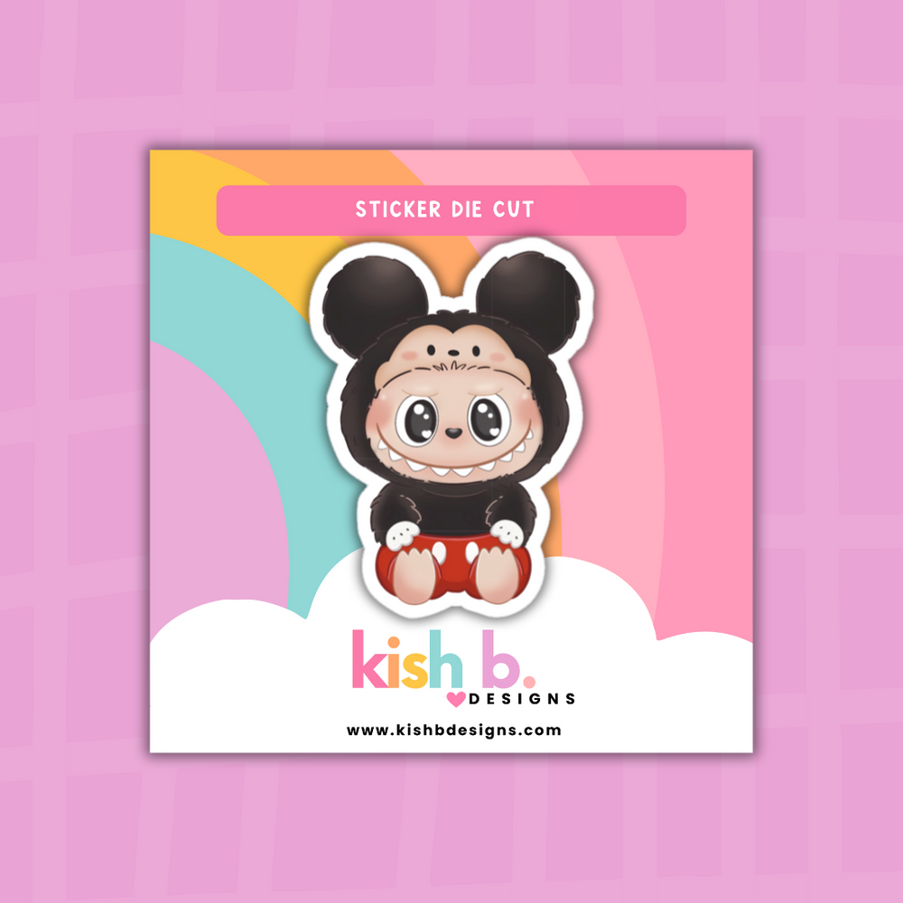 Mickey-Monster| Sticker Die Cut (ONLINE ORDER ONLY)