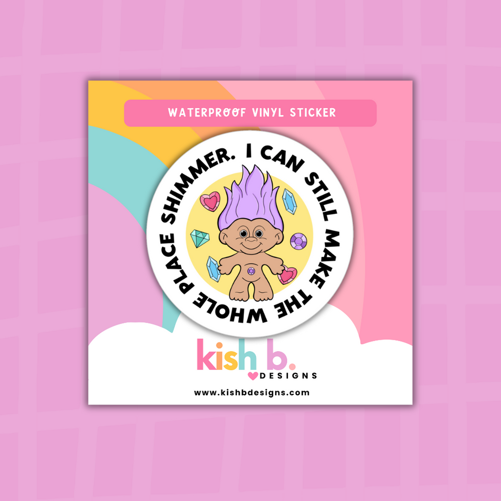 Bejeweled Trolls  | Water Proof Vinyl (ONLINE ORDER ONLY)