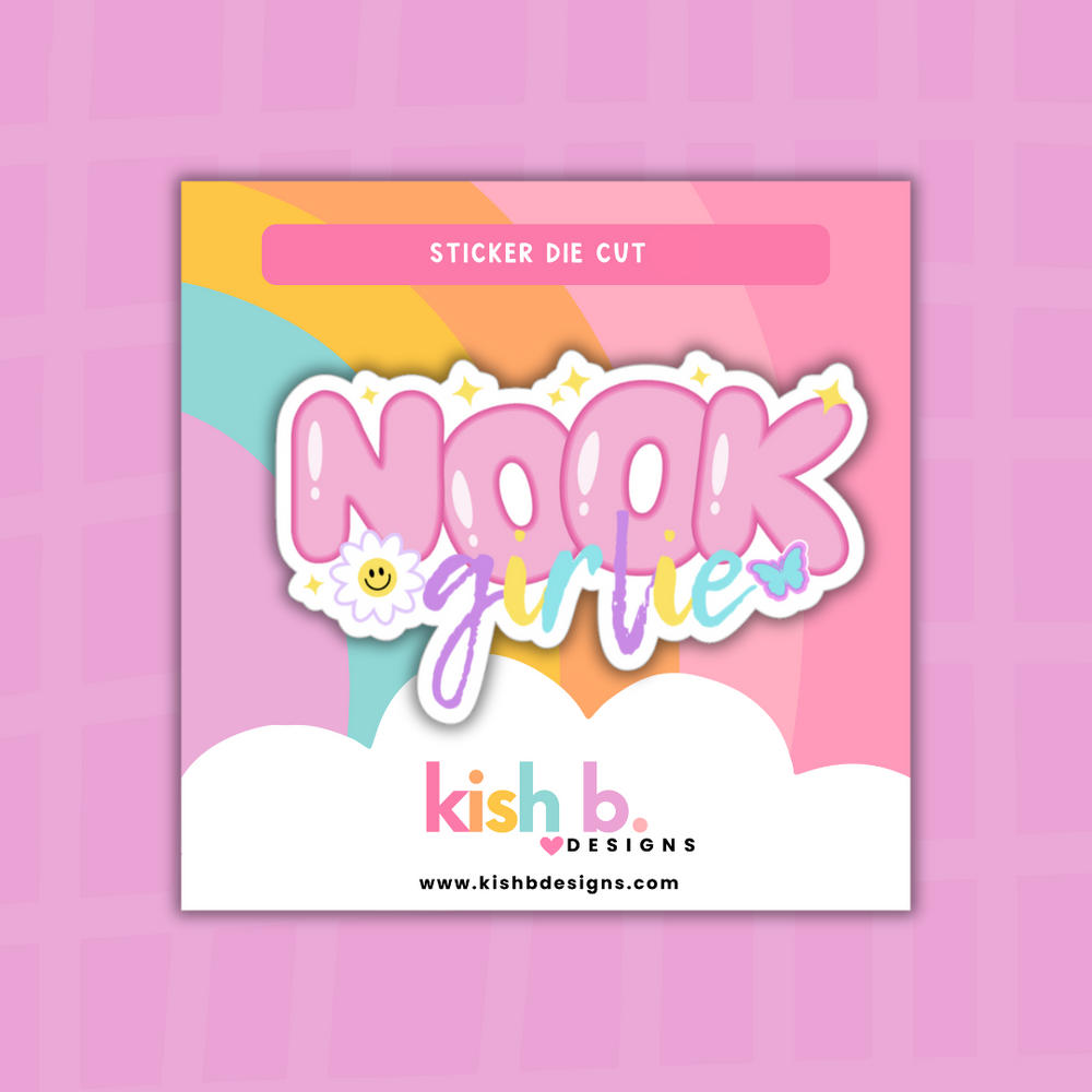 Nook Girlie | Sticker Die Cut (ONLINE ORDER ONLY)