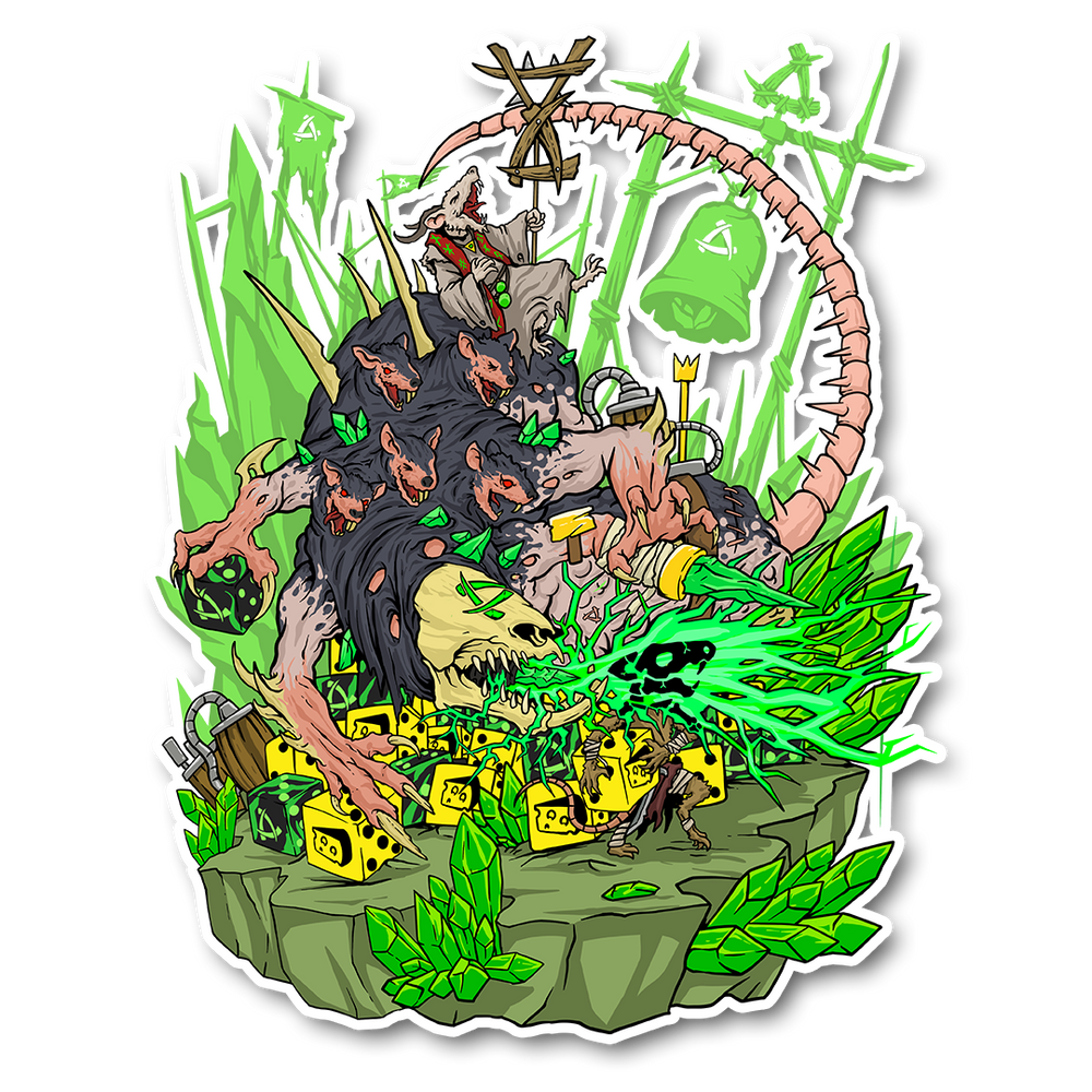 Premium Vinyl Stickers - My My Cheese!