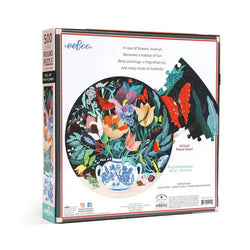 Still Life with Flowers 500 Piece Round Jigsaw Puzzle eeBoo (ONLINE ORDER ONLY)
