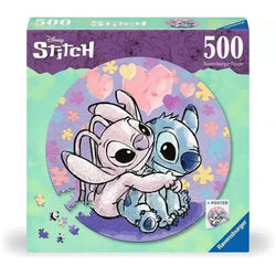 Stitch 500 Piece Round Jigsaw Puzzle Ravensburger (ONLINE ORDER ONLY)