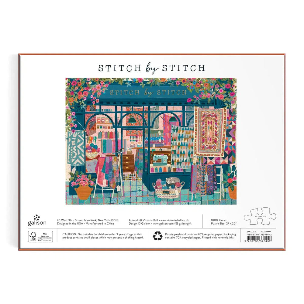 Stitch by Stitch 1000 Piece Jigsaw Puzzle Galison (ONLINE ORDER ONLY)