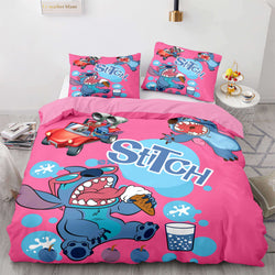 Stitch and Scrump Bedding Set Cosplay Quilt Cover Without Filler (Online Order Only)