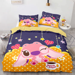 Stitch and Scrump Bedding Set Cosplay Quilt Cover Without Filler (Online Order Only)
