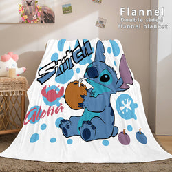 Stitch Blanket Flannel Throw Cosplay Blanket (Online Order Only)