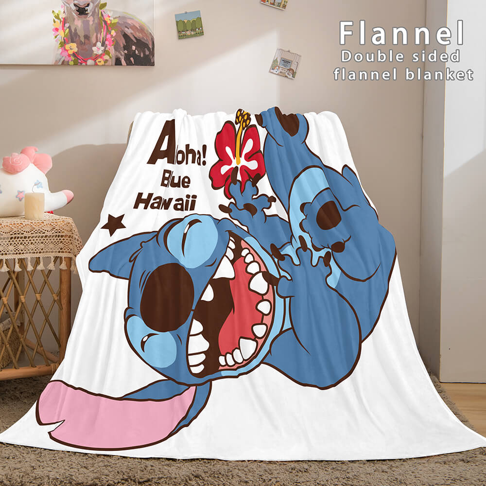 Stitch Blanket Flannel Throw Cosplay Blanket (Online Order Only)