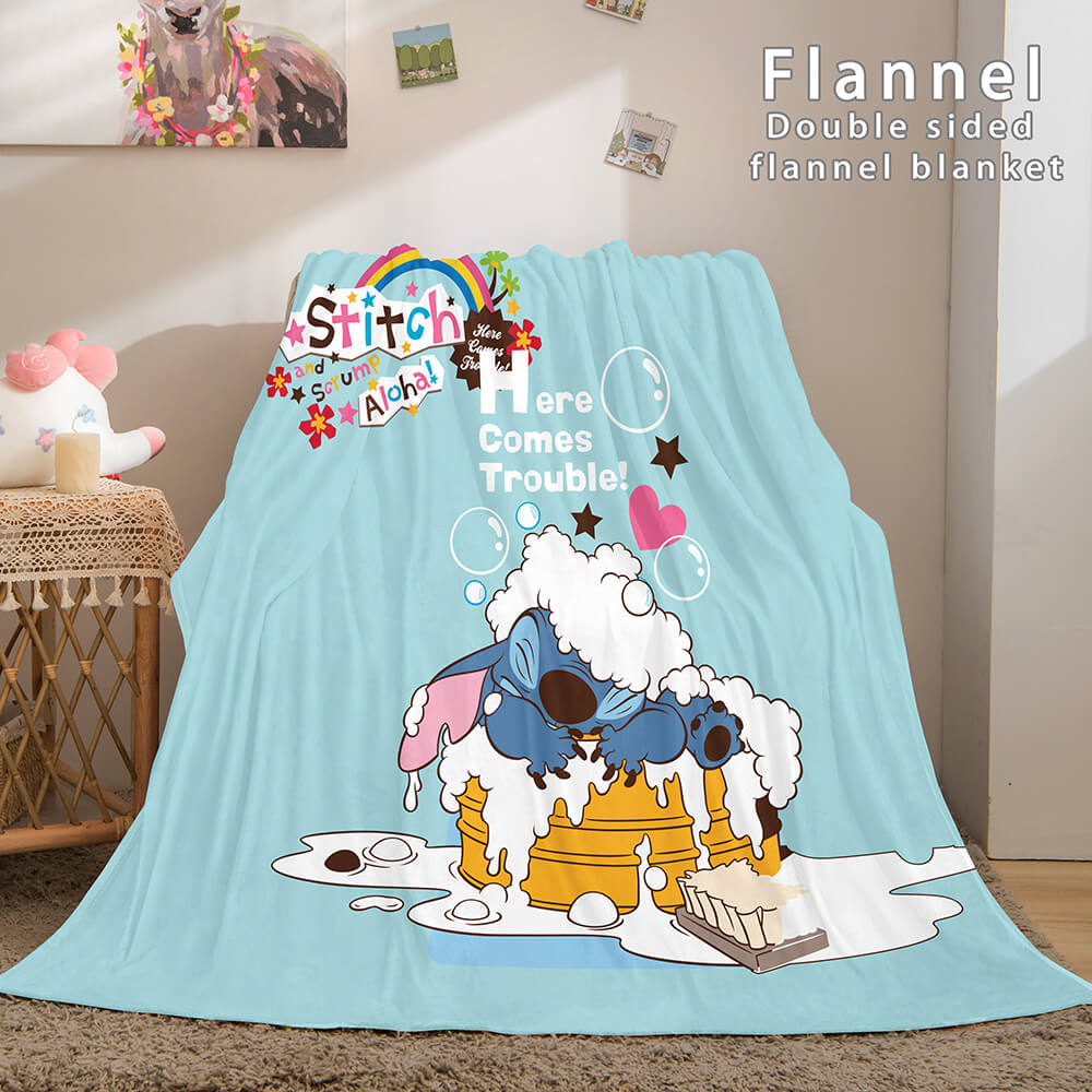 Stitch Blanket Flannel Throw Cosplay Blanket (Online Order Only)