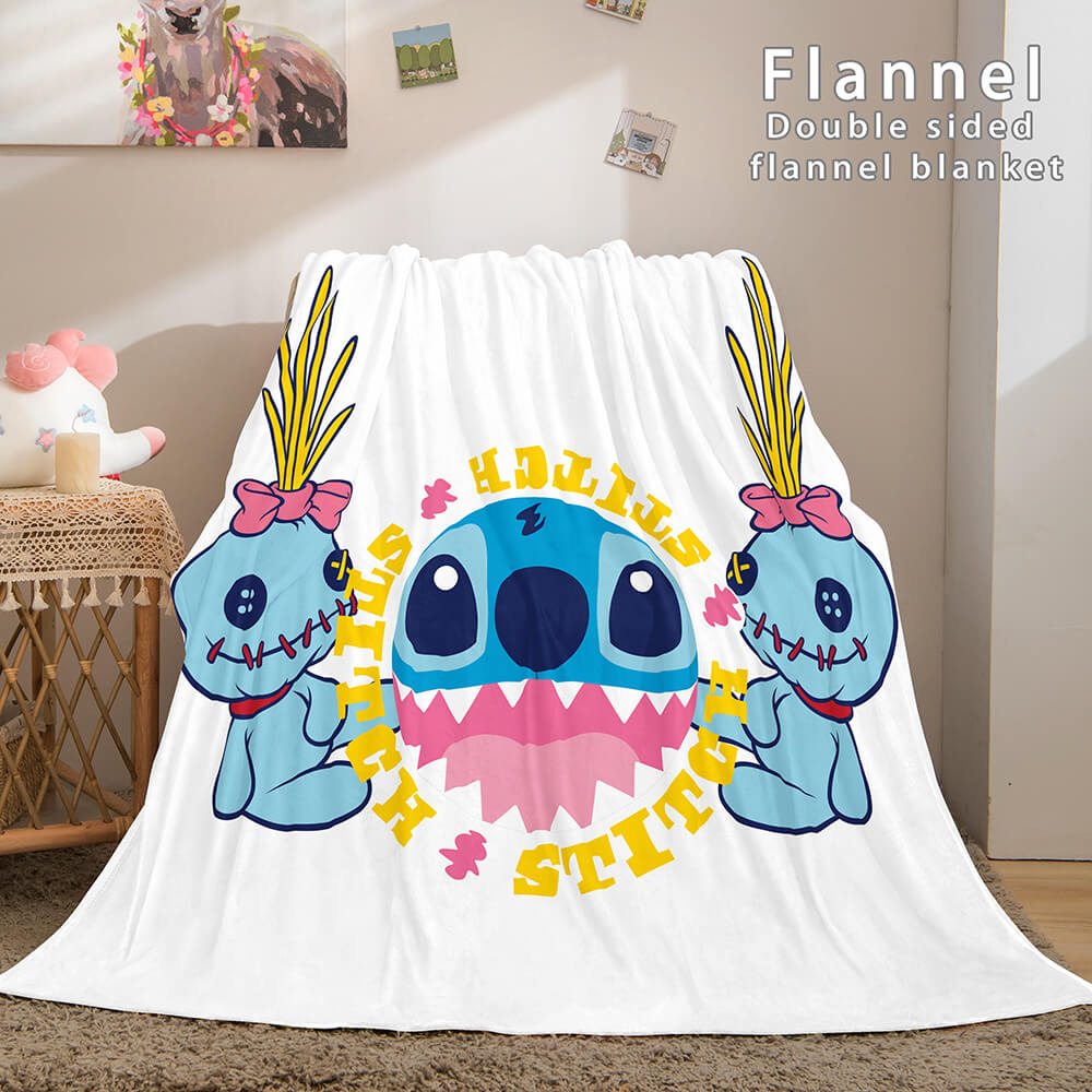 Stitch Blanket Flannel Throw Cosplay Blanket (Online Order Only)