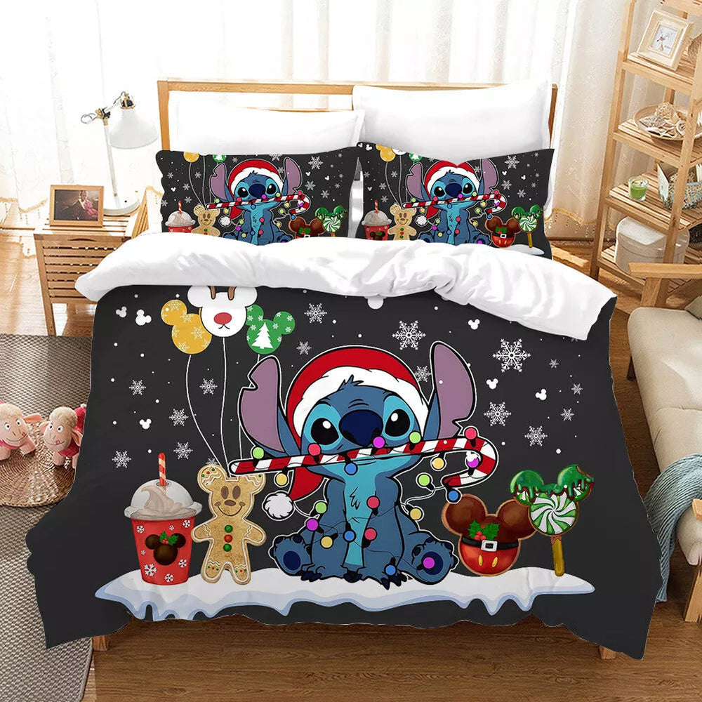 Stitch Christmas Bedding Set Pattern Kids Quilt Cover Without Filler (Online Order Only)