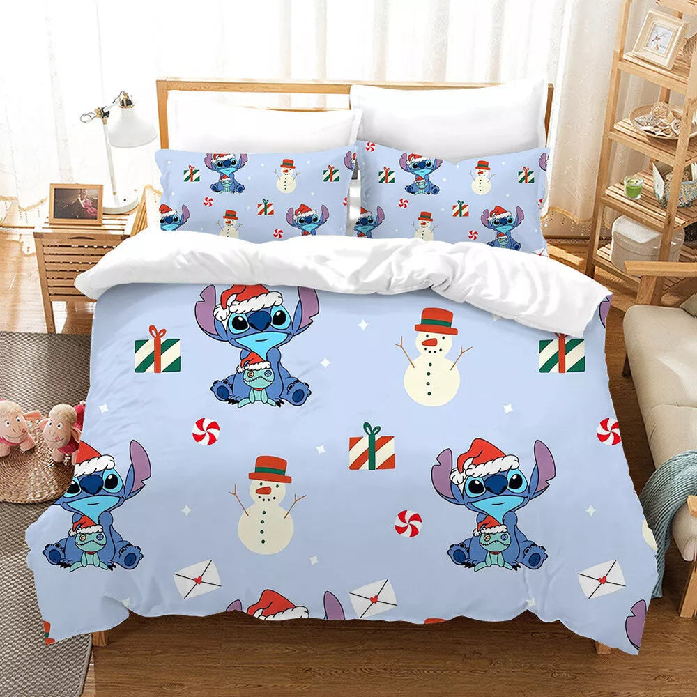 Stitch Christmas Bedding Set Pattern Kids Quilt Cover Without Filler (Online Order Only)