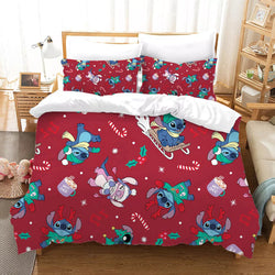 Stitch Christmas Bedding Set Pattern Kids Quilt Cover Without Filler (Online Order Only)